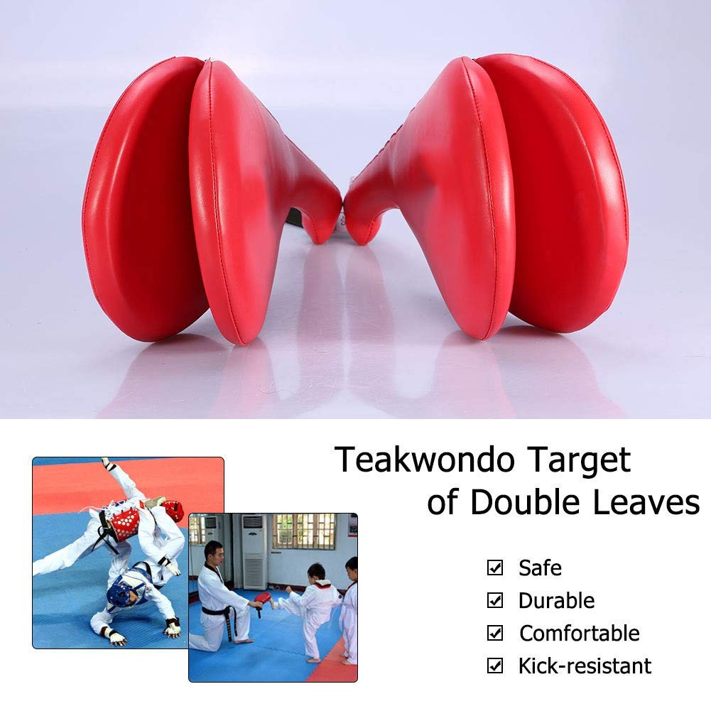 Martial Arts Kick Pad for Taekwondo Boxing Training - Double Sided Practice Target with Wrist Strap