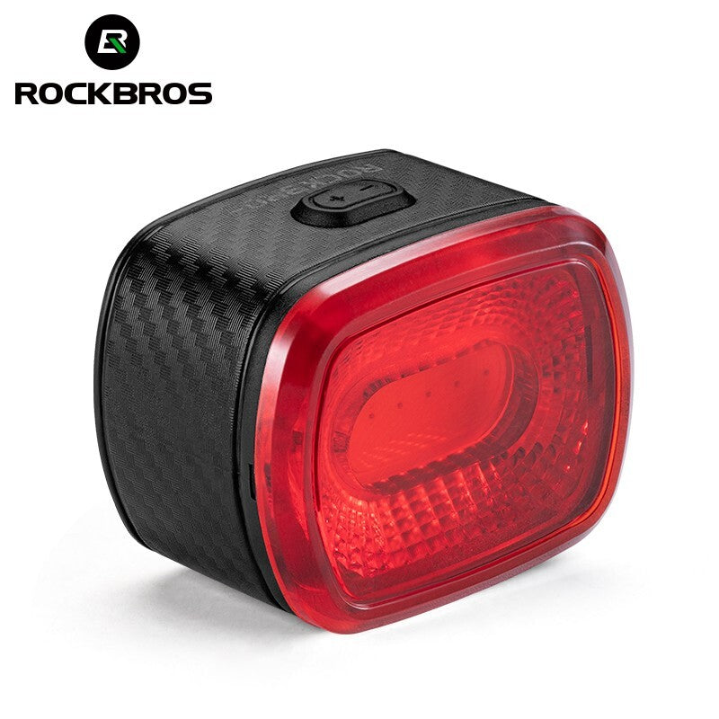 Rear Bike Light with Smart Brake Alert & Flashing Tail Light for Cycling