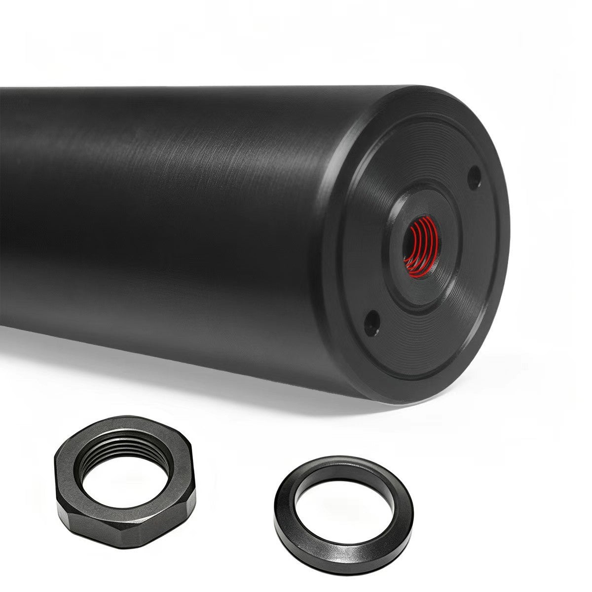7.62mm .308 Slip Over Barrel Cover - Solid Aluminum Tube, 5.5"