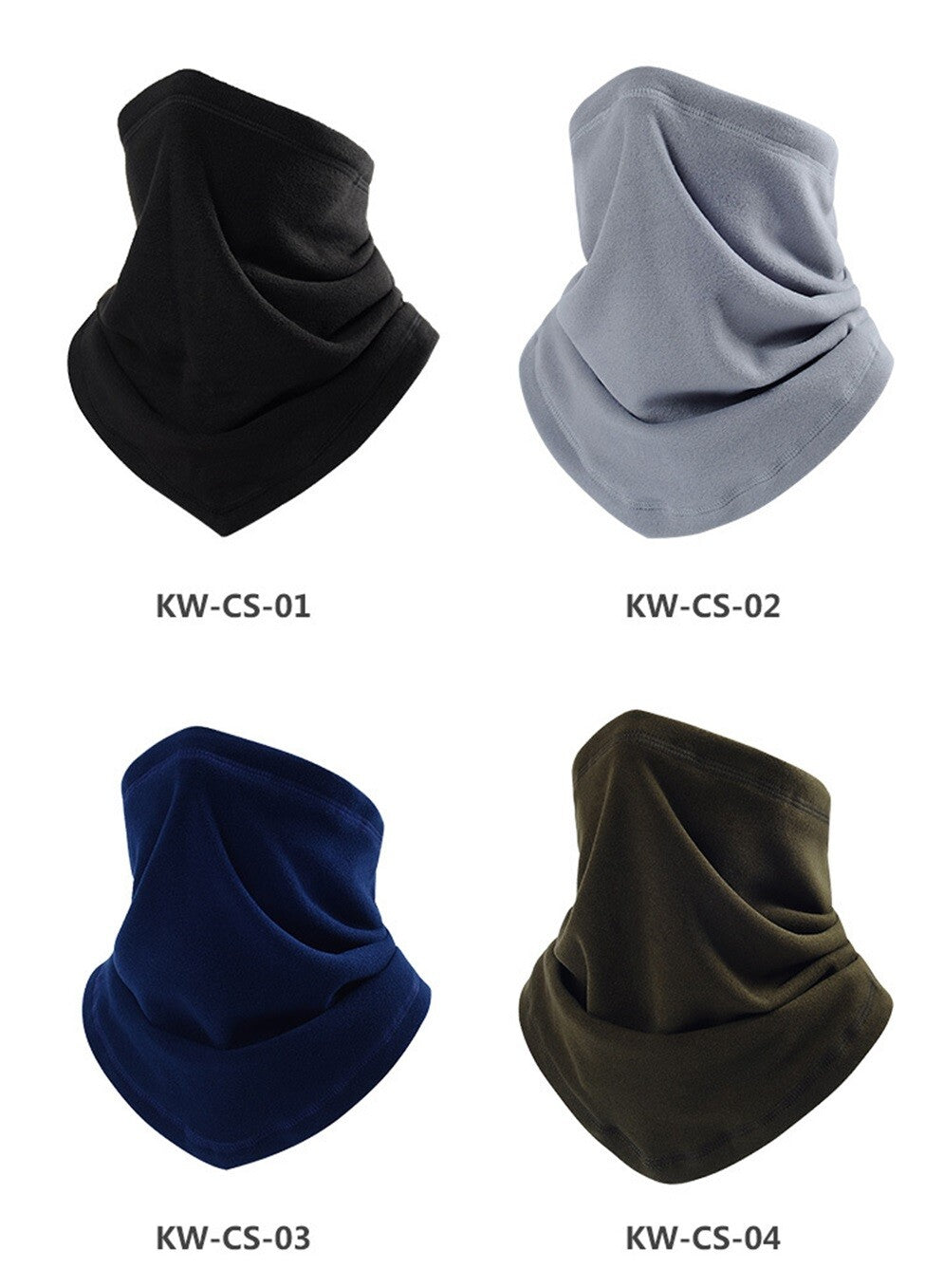 Winter Neck Gaiter Warmer Windproof Fleece Face Mask Scarf Cover for Men Women