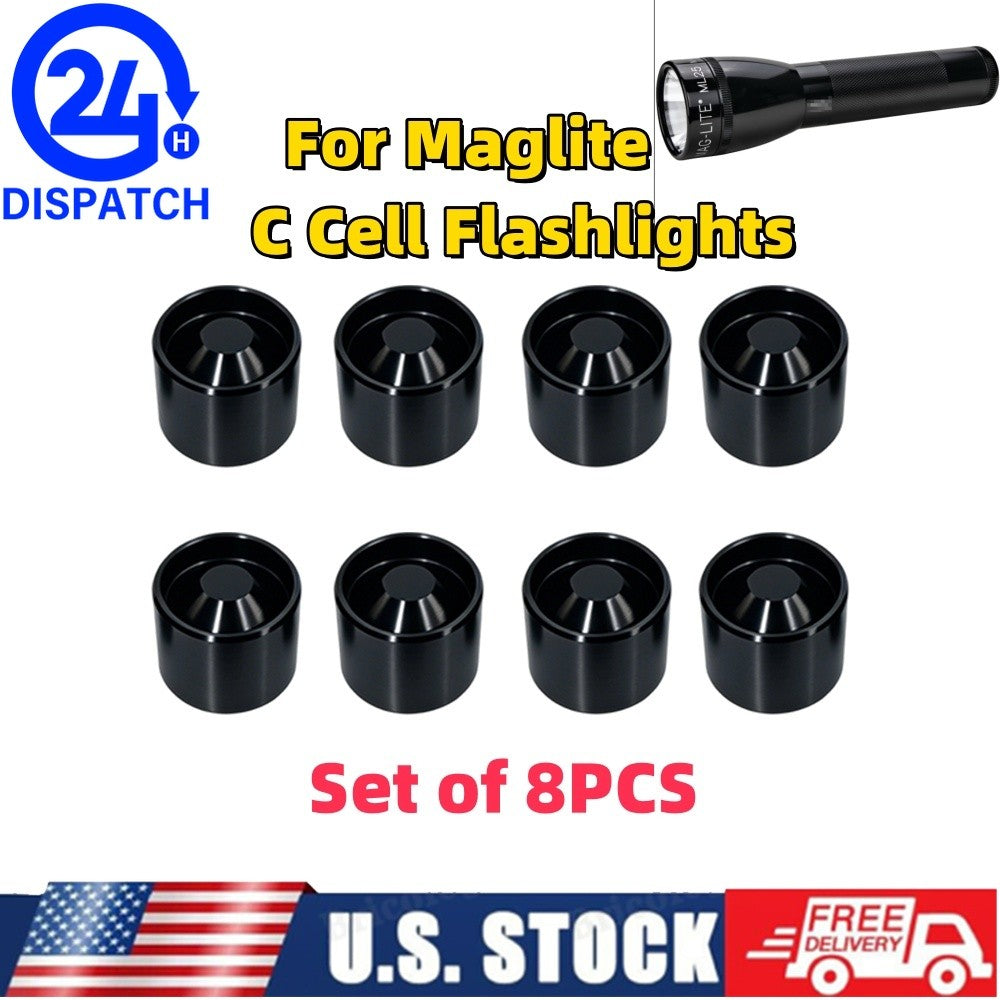 Maglite C Cell Anodized Aluminum Non-Freeze Storage Plugs - Set of 8