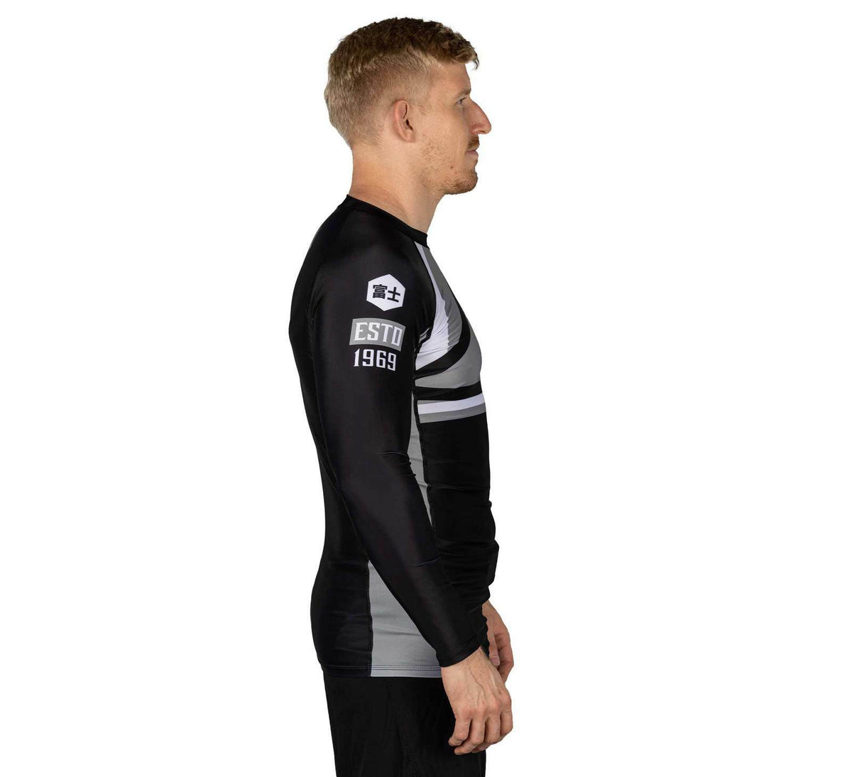Long Sleeve MMA Rashguard for Jiu-Jitsu & BJJ - Grey