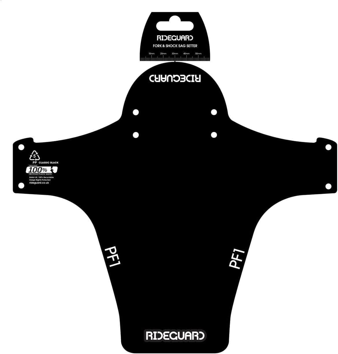 MTB Front Mudguard - Recycled Plastic Bike Fender for Mountain Bikes