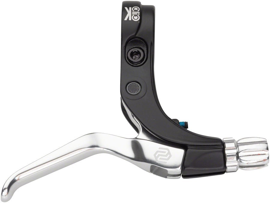 Long Reach Bicycle Brake Lever Silver - Lightweight & Reversible