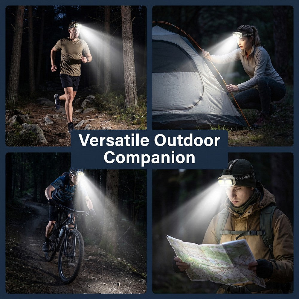 Rechargeable 9900000LM High Brightness LED Headlamp with 3 Modes, Waterproof