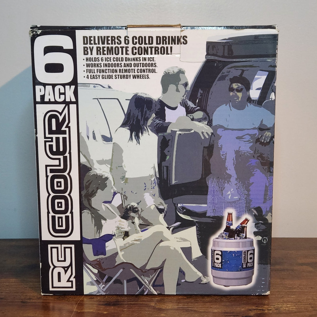 Remote Control Rolling Cooler - RC Cooler 6 Pack - Battery Not Included