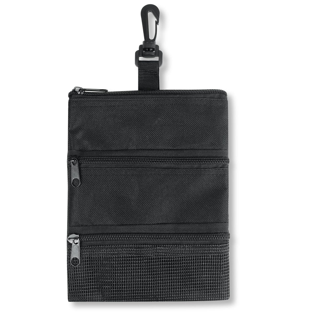 Golf Tee Bag with Pockets and Clip-On Storage for Balls & Accessories