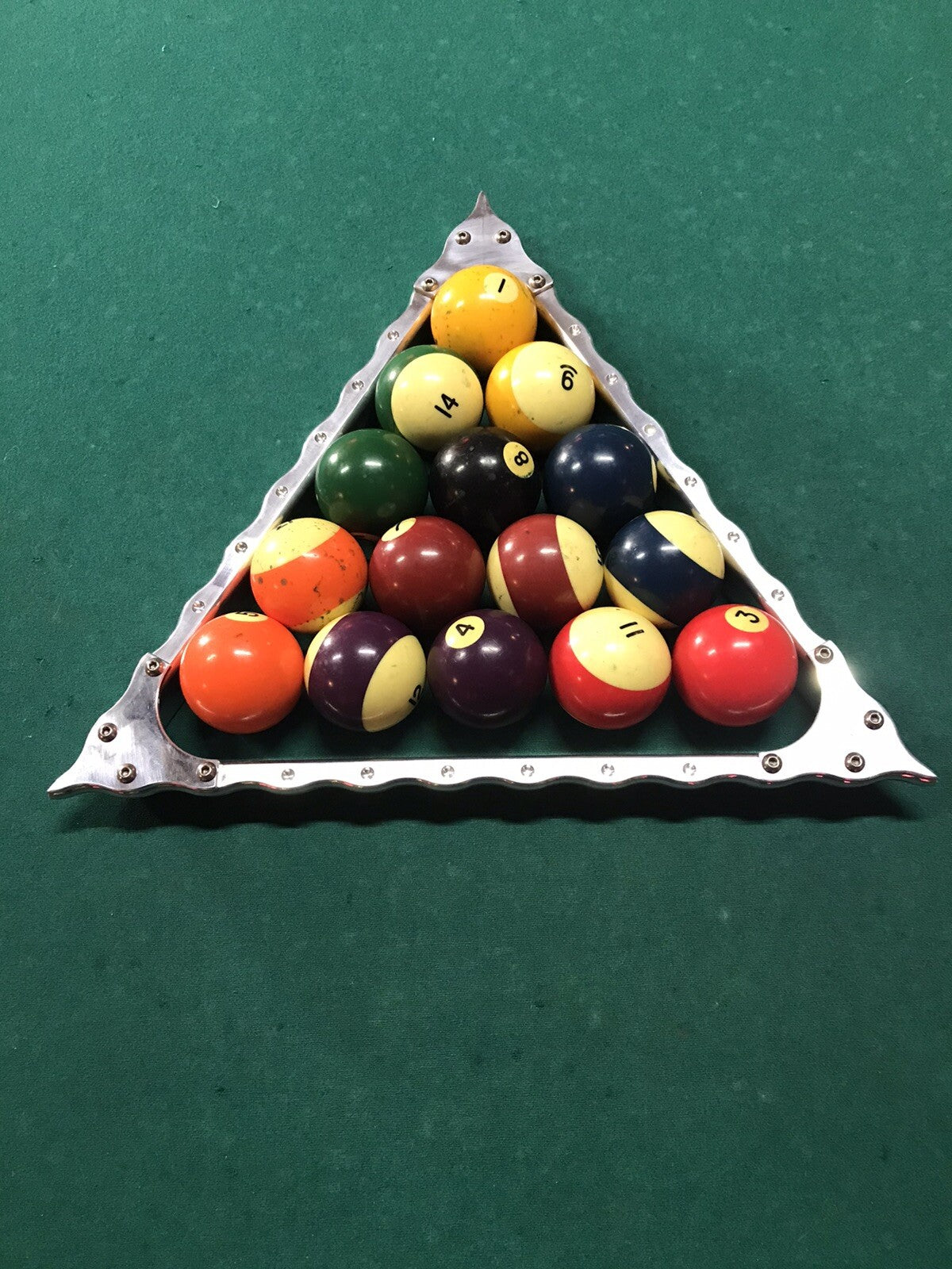 Billet Aluminum 15-Ball Pool Billiard Rack Triangle