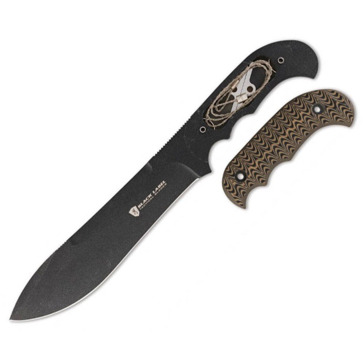 Italian Fixed Blade Survival Knife with G-10 Handle and Sheath - Heavy Duty Camping & Hunting Tool