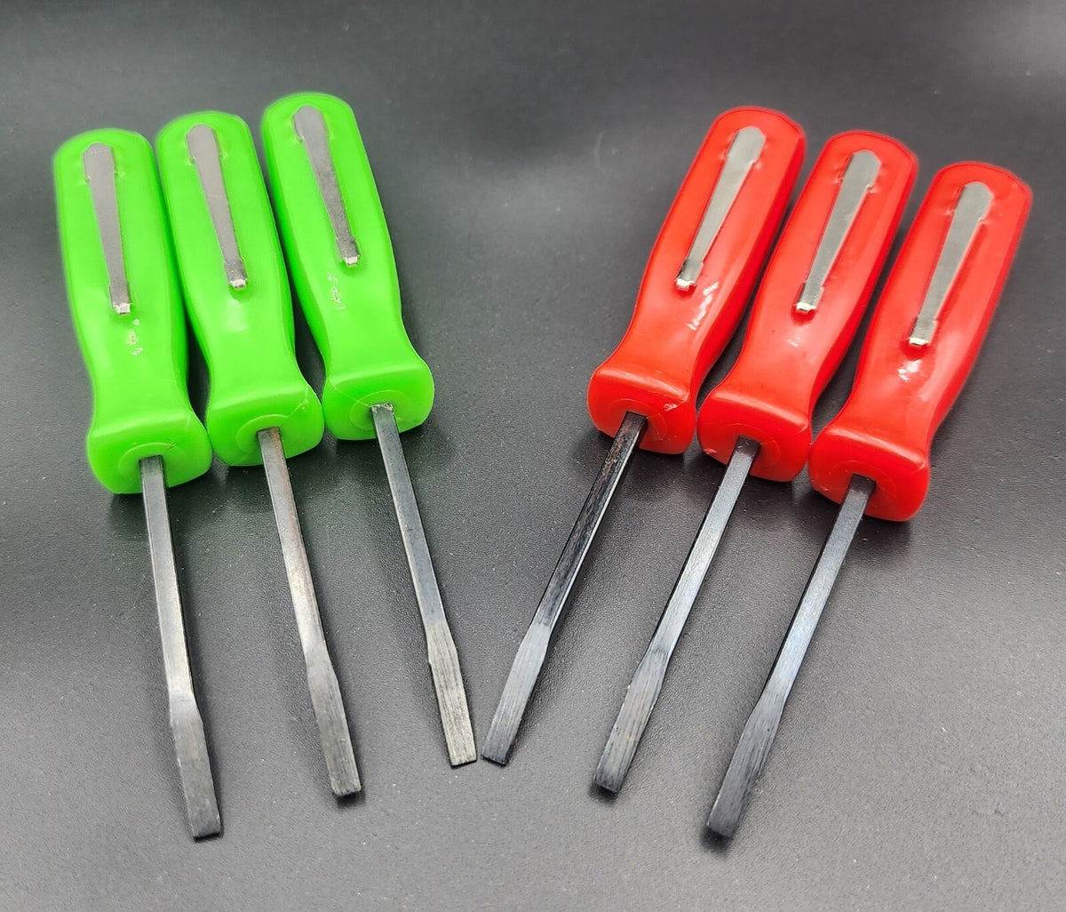 6-Piece Red & Green Pocket Prybar Set for Outdoor Camping & Survival