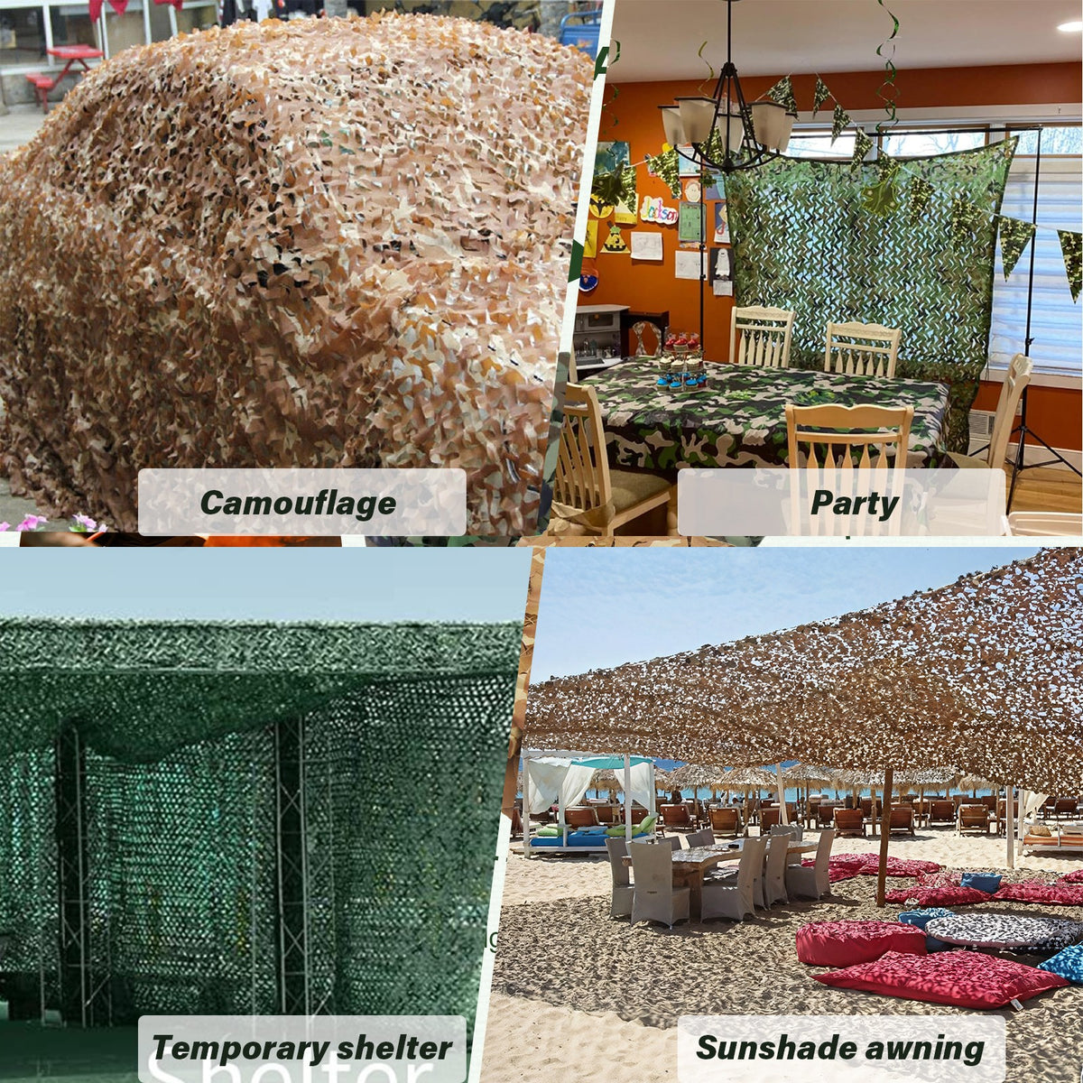 Military Camouflage Netting for Hunting Camping and Outdoor Concealment