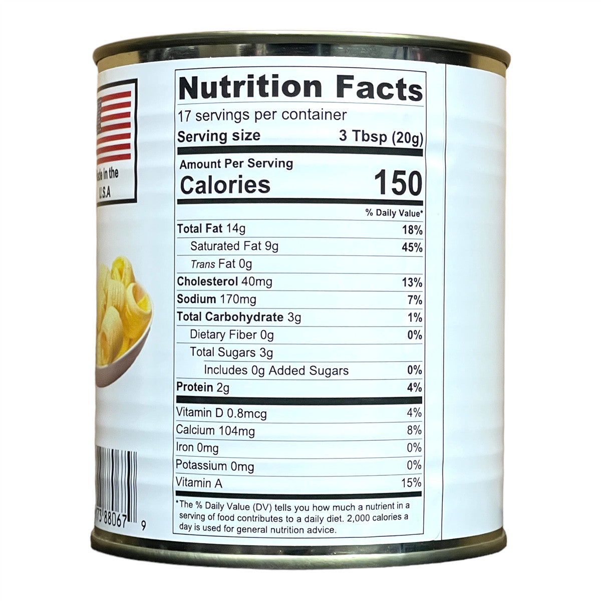 Powdered Butter 2.5 lbs Canned Cooking & Baking Ingredient - Multiple Pack Sizes