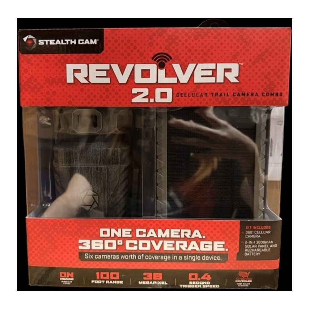 Trail Camera with Solar Battery Pack - 360° Detection, 0.4-Second Trigger