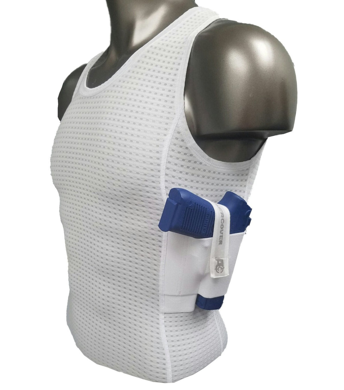 Concealed Carry Mesh Tank Top with Dual Holsters for Men