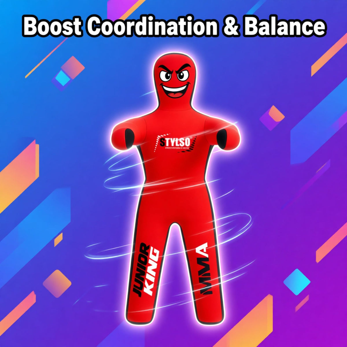 Kids Wrestling Dummy 3ft Unfilled Grappling Dummy for Martial Arts Training