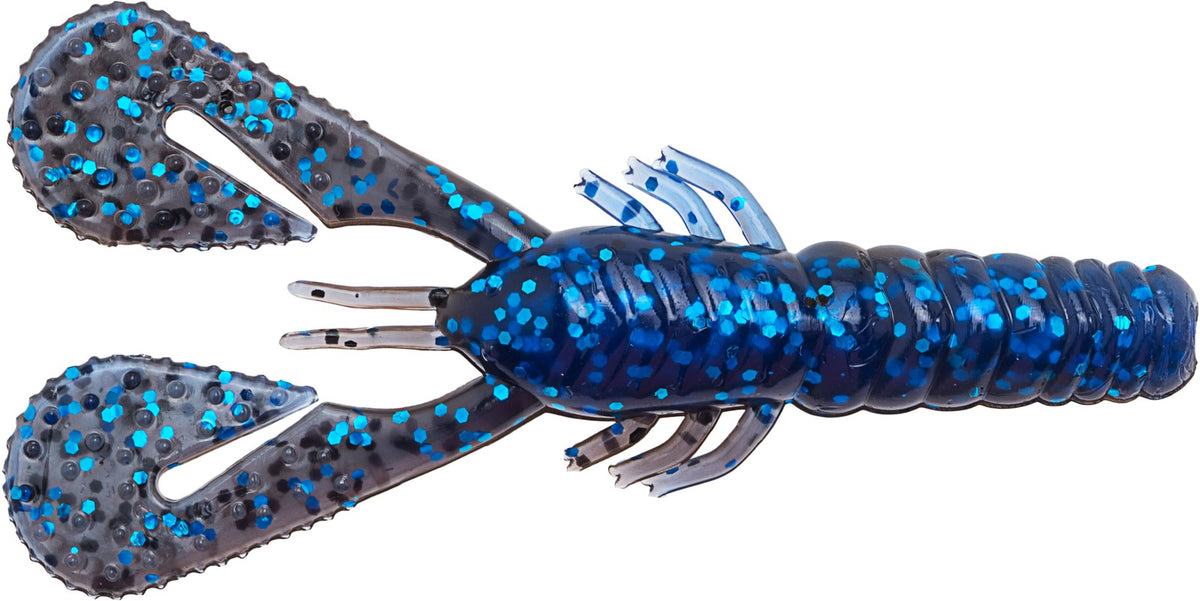 Fishing Soft Plastic Baits 4 Inch Turbo Crawz - 6 Pack Multiple Colors