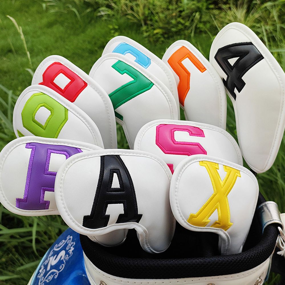 10Pcs Colorful Golf Iron Head Covers Set for Wedges and Irons