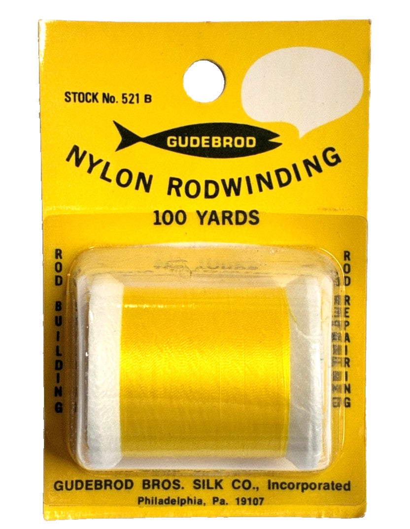 Set of 3 Yellow Nylon Thread Spools - Fine Type A for Fly Fishing