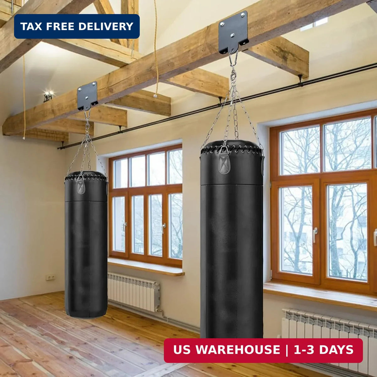 Heavy Duty Boxing Bag Hanger Wall Mount with 360° Rotation for Training