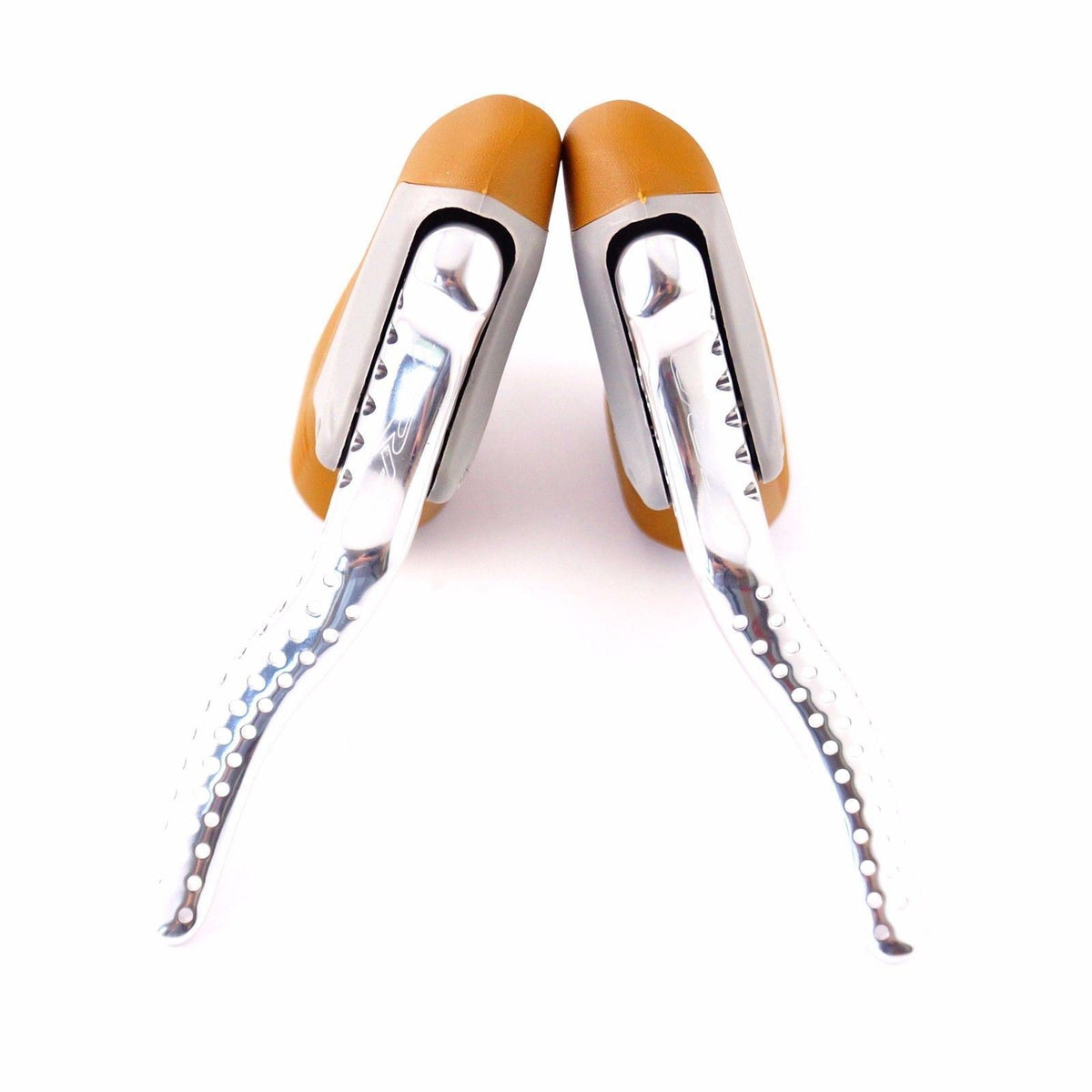 Road Bike Brake Lever Set Lightweight Alloy Retro Silver - Ergonomic, Quick Release