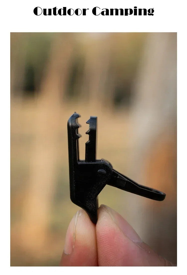 Reusable Tent Tarp Clips Heavy Duty Camping Clamp Buckles Set