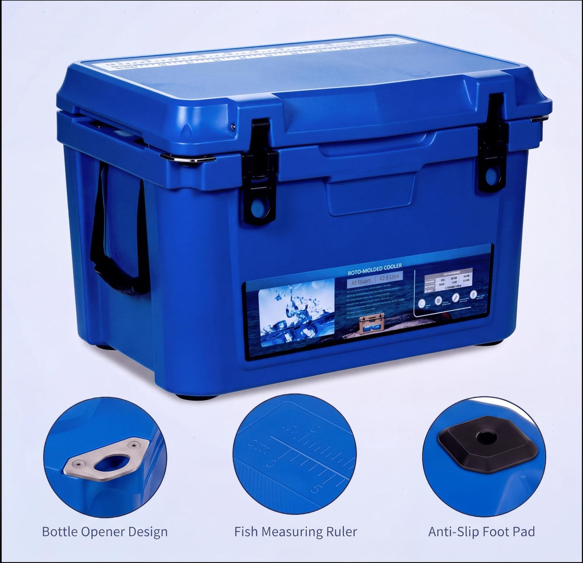 Extra Thick Insulation Camping Cooler - Multiple Sizes Keep Ice Up to 7 Days