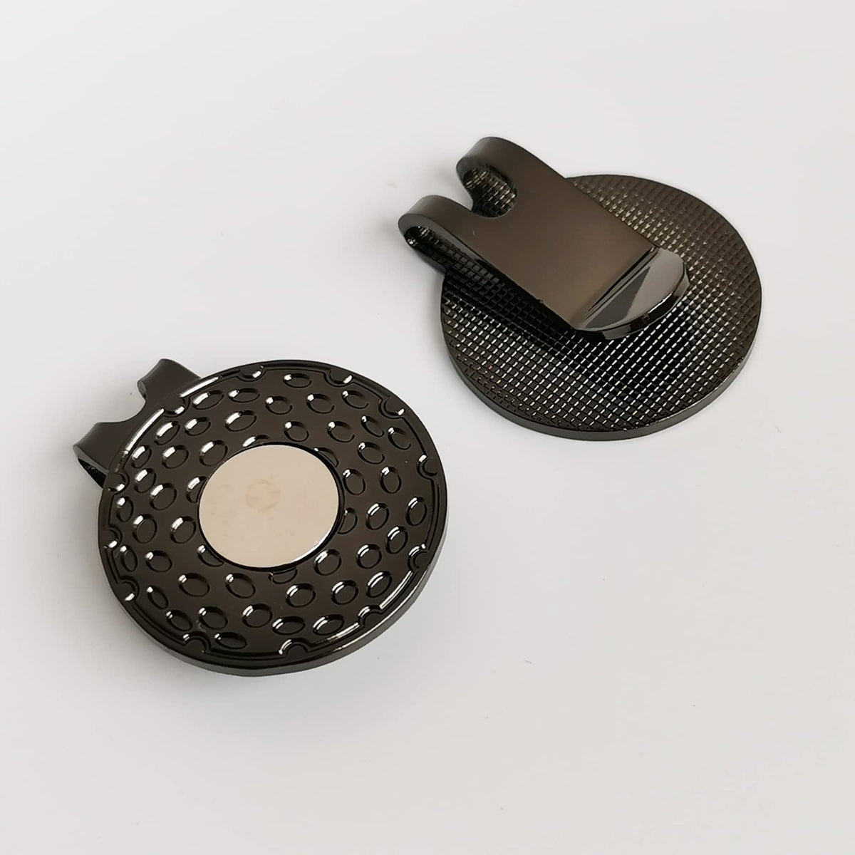 Magnetic Golf Hat Clips with Ball Markers - 4 Pack, Durable Zinc Alloy