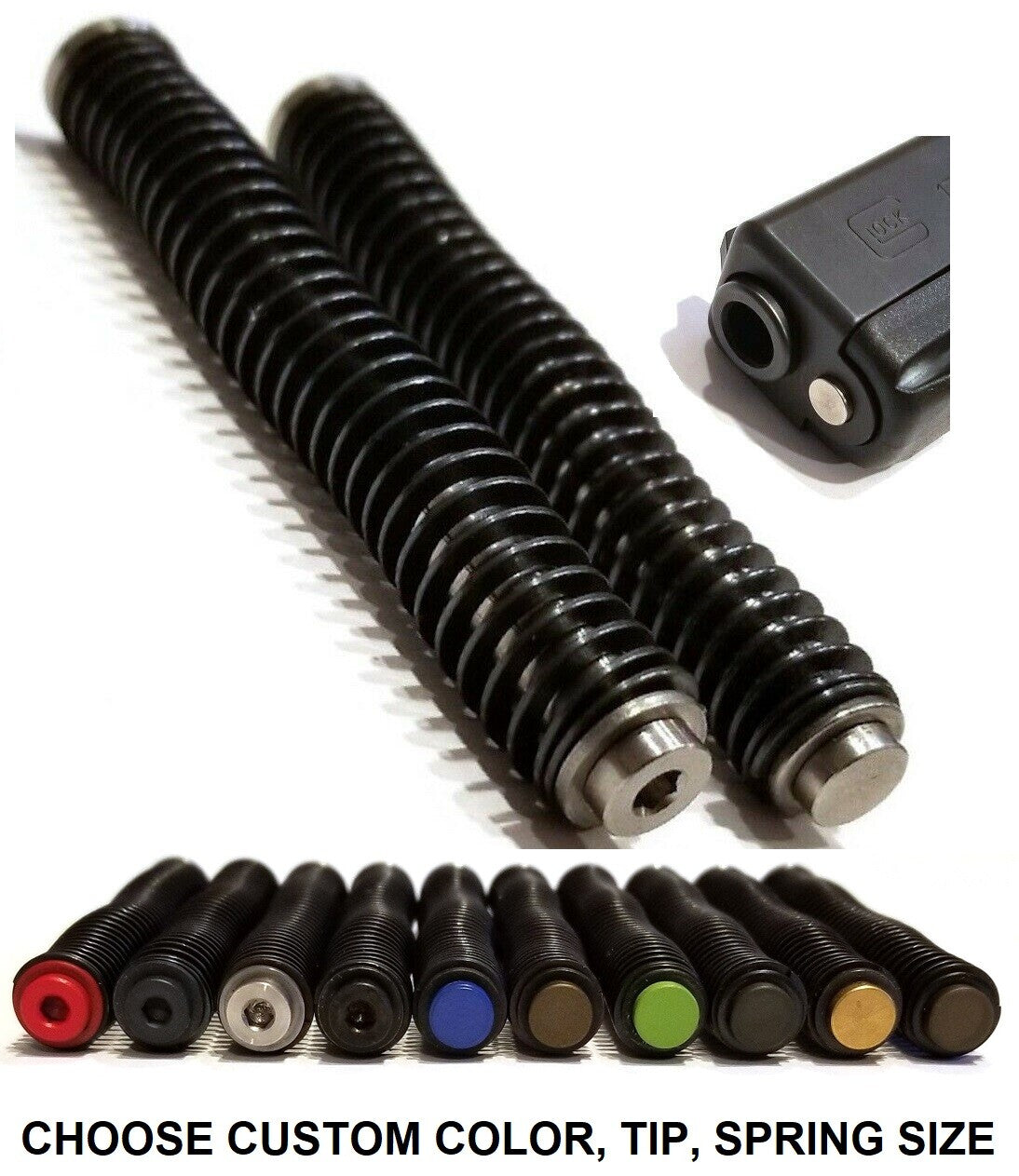 Stainless Steel Guide Rod for Smith & Wesson SD9VE SD40VE - Multiple Color & Spring Options