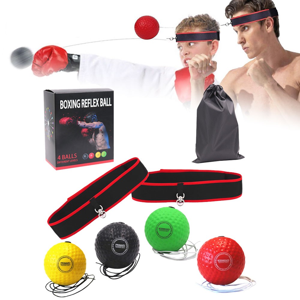 Reaction Ball with Headband for Boxing Training and Agility Improvement