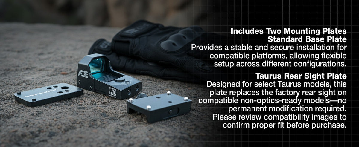 Mount Plate for Taurus Pistols G2 G3 TX22 | Optic Adapter
