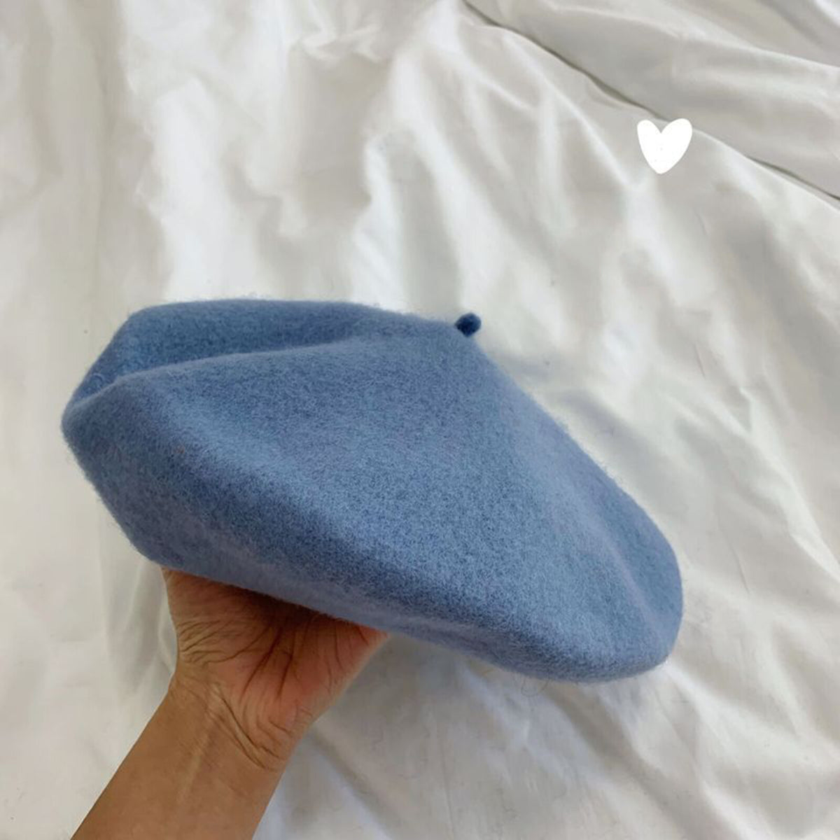 Women Casual Wool Beret Hat - Elegant French Style Solid Color Accessory