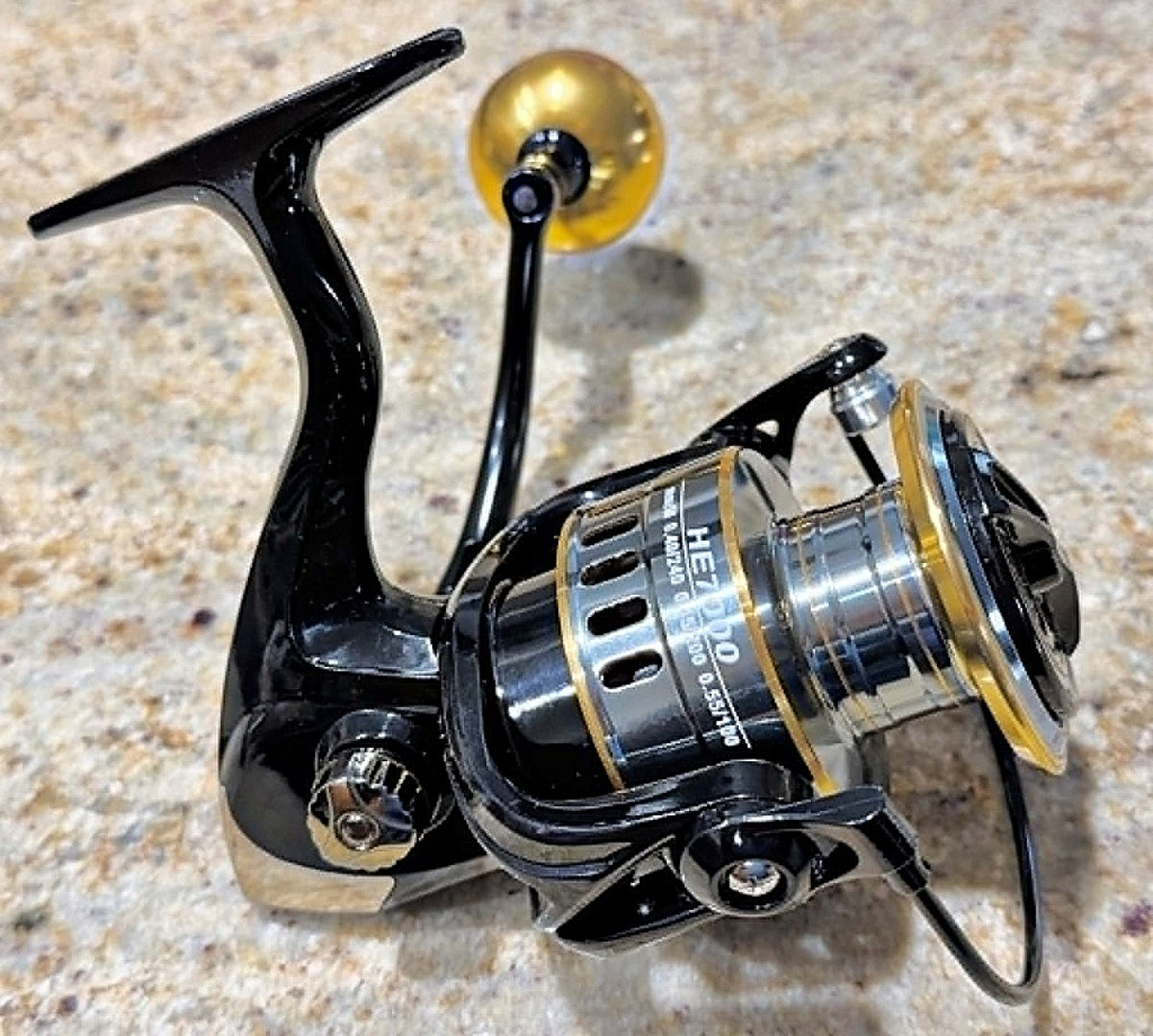 Fishing Reel Spinning Saltwater & Freshwater 5.2:1 Gear Ratio Metal Spool Unbranded