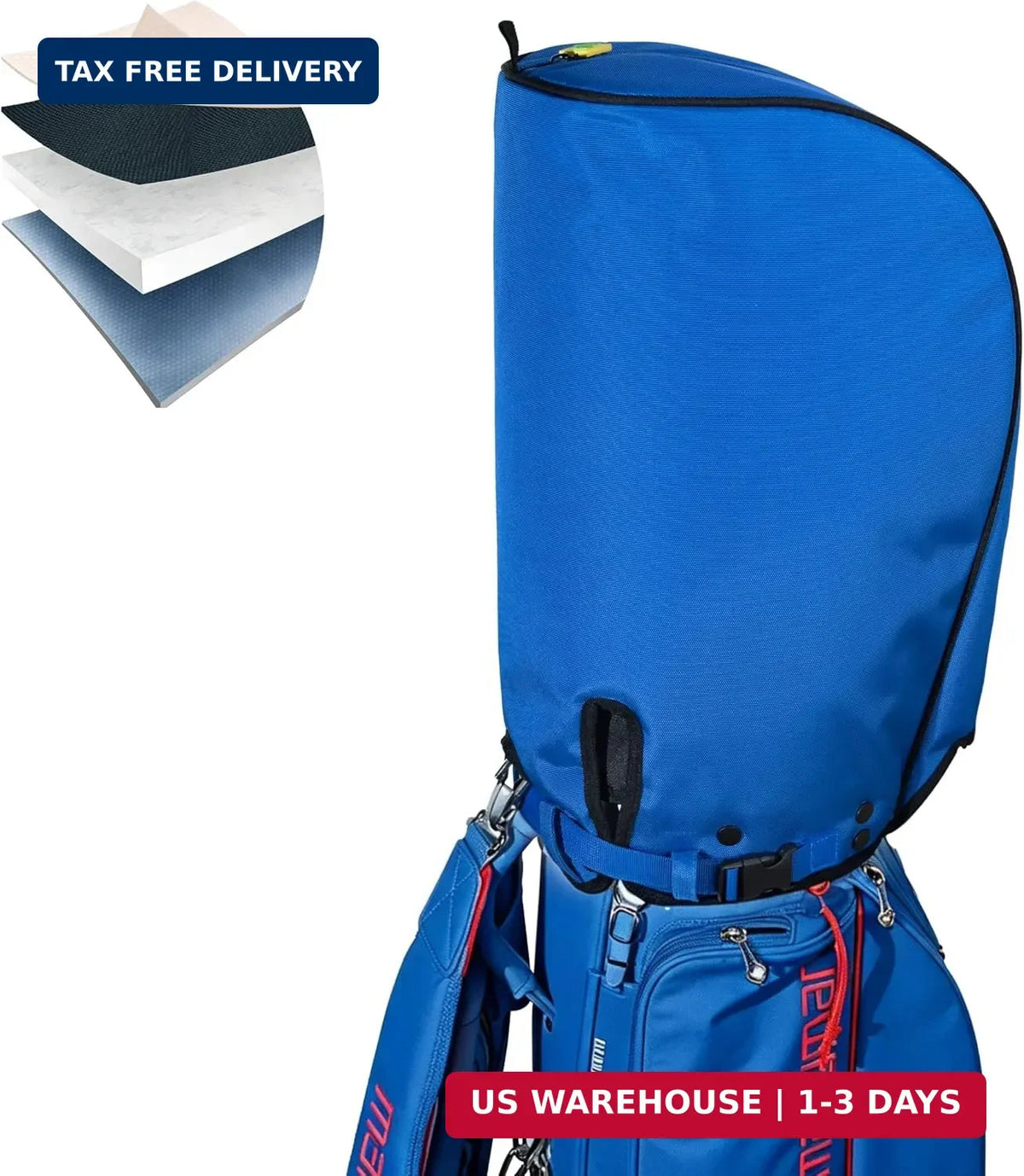 Golf Bag Rain Cover Waterproof Weather-Resistant 1260D Oxford Polyester