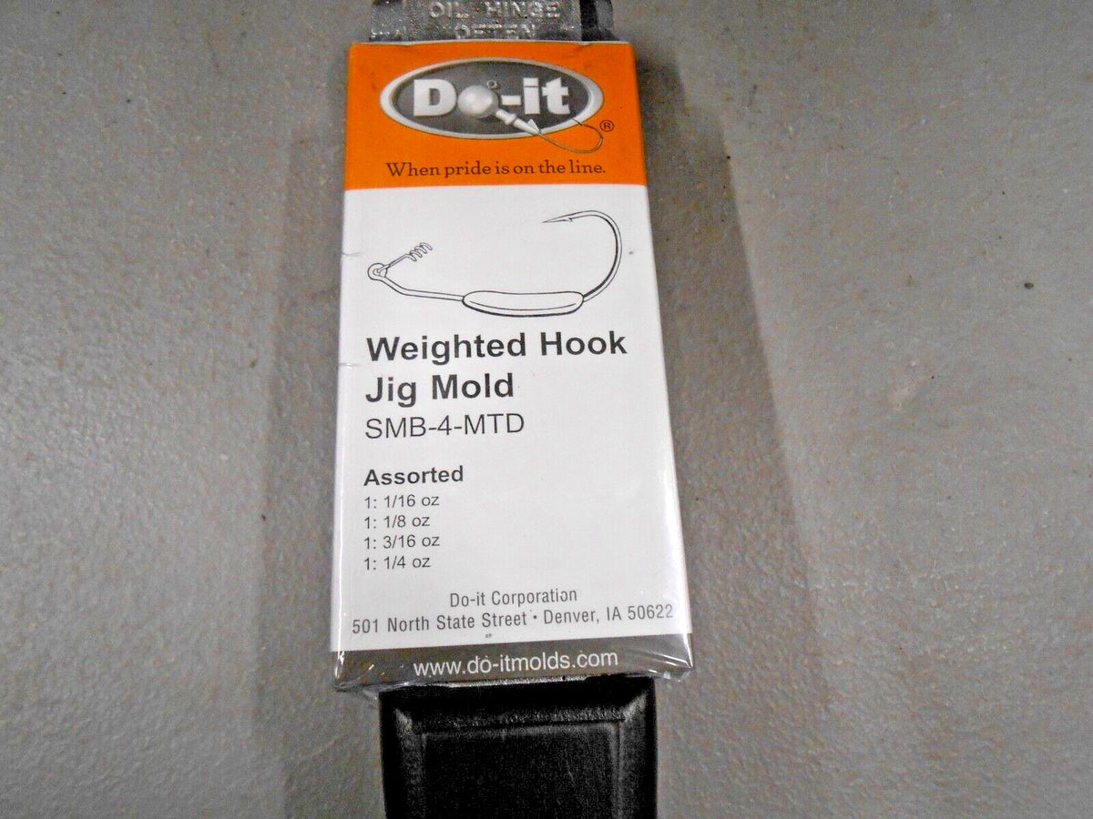 Weighted Hook Jig Mold 1/16-1/4 oz for Fishing Lures - Model 3456