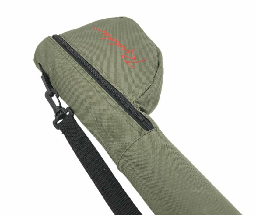 Fly Rod Case Tube with Reel Bag – Fiberglass Travel Storage for Fly Fishing Gear