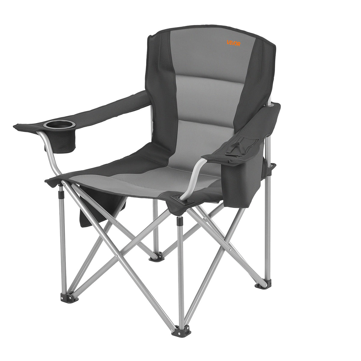 Oversized Camping Chair Set with Cup Holder and Cooler Bag - 2 Pack