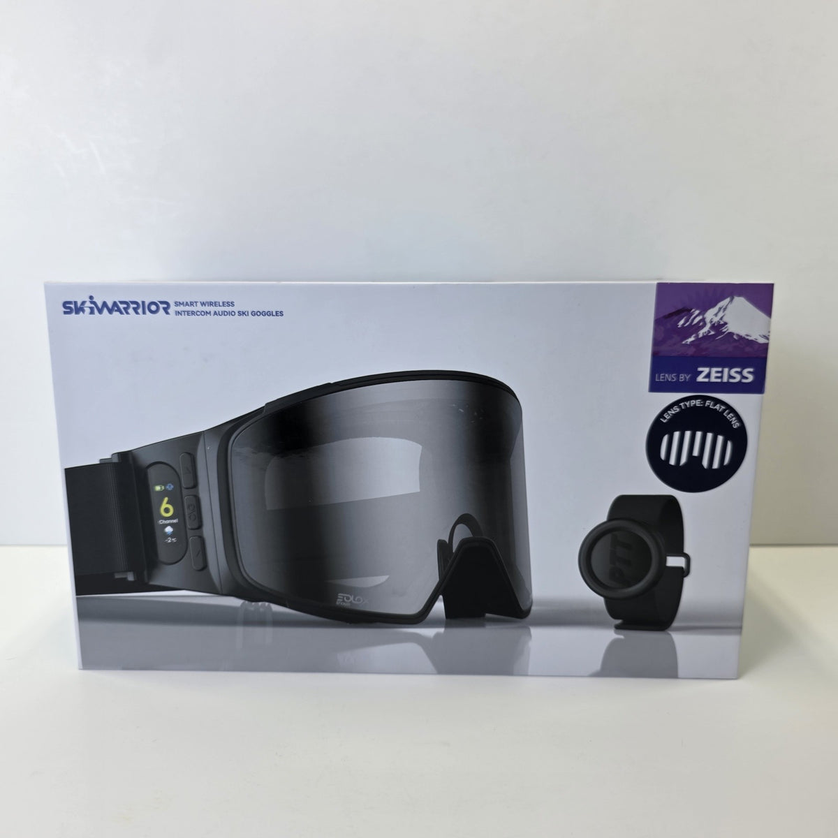 Wireless Ski Goggles with Bluetooth Intercom Pink Zeiss Lens - Smart Snow Sports Gear