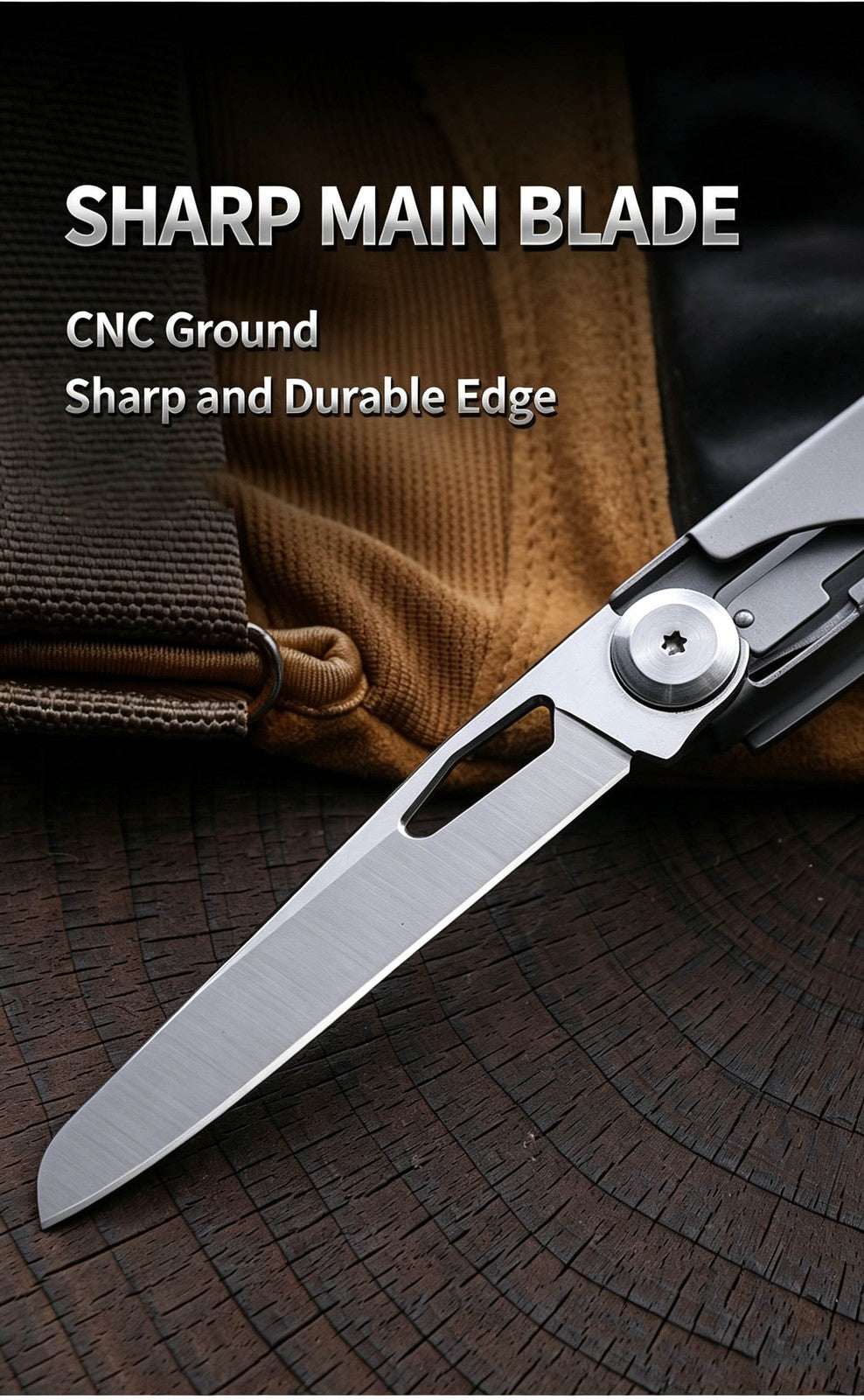 11-in-1 Multi-Function Stainless Steel Camping Multi-Tool Pocket Knife