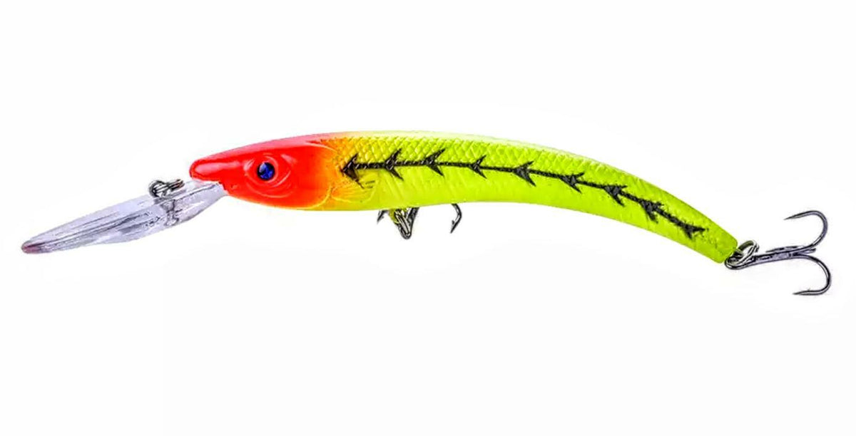 Deep Diver Crankbait for Walleye and Predator Fish - 6 Inch Fishing Lure