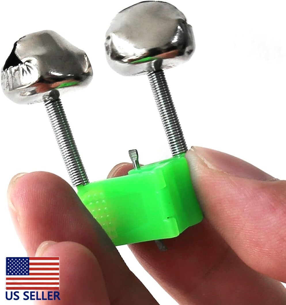 Plastic Fishing Bell Clips with Dual Alert for Rods - 25 or 50 Pieces