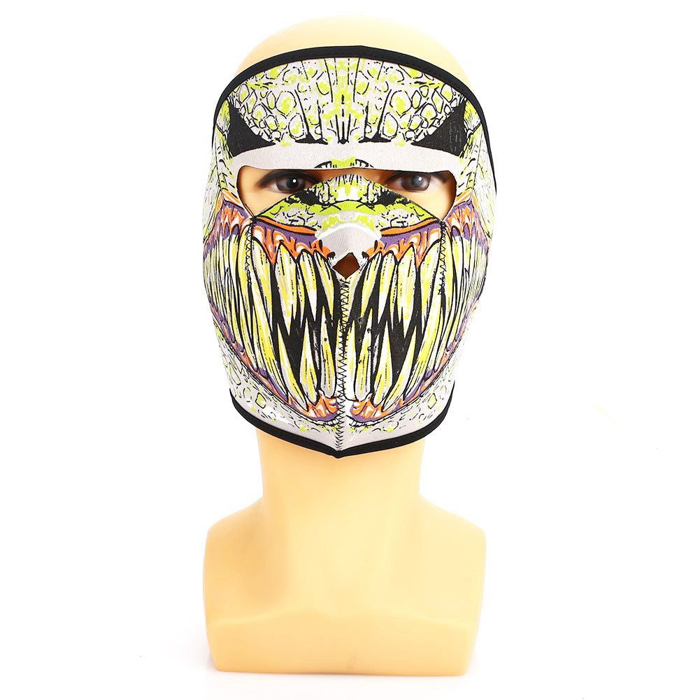 Halloween Skeleton Ghost Skull Face Mask Unisex Balaclava for Outdoor & Cosplay