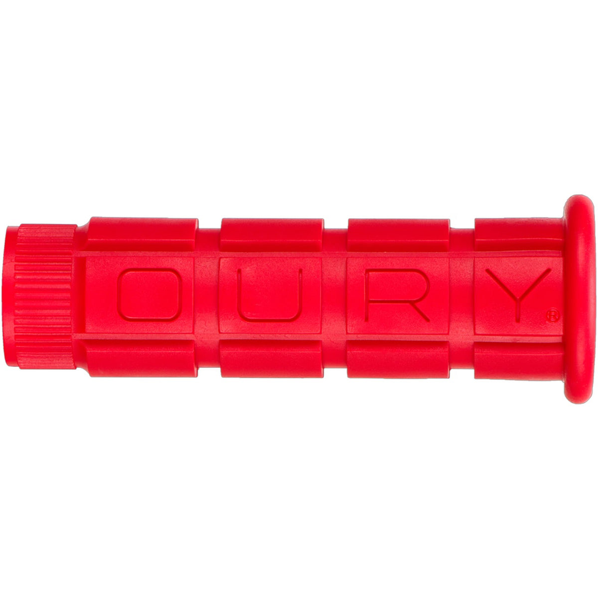 Bike Grips - Red Single Compound MTB & BMX Handlebar Grips 114mm