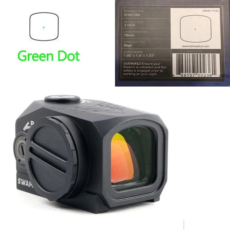Swampfox Kraken 3MOA Red Green Closed Emitter Dot Sight for Pistol & Long Gun