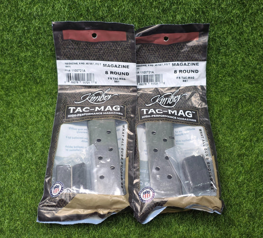 Kimber Full-Size 1911 Magazines 8-Round .45 ACP Stainless Steel Pack of 2