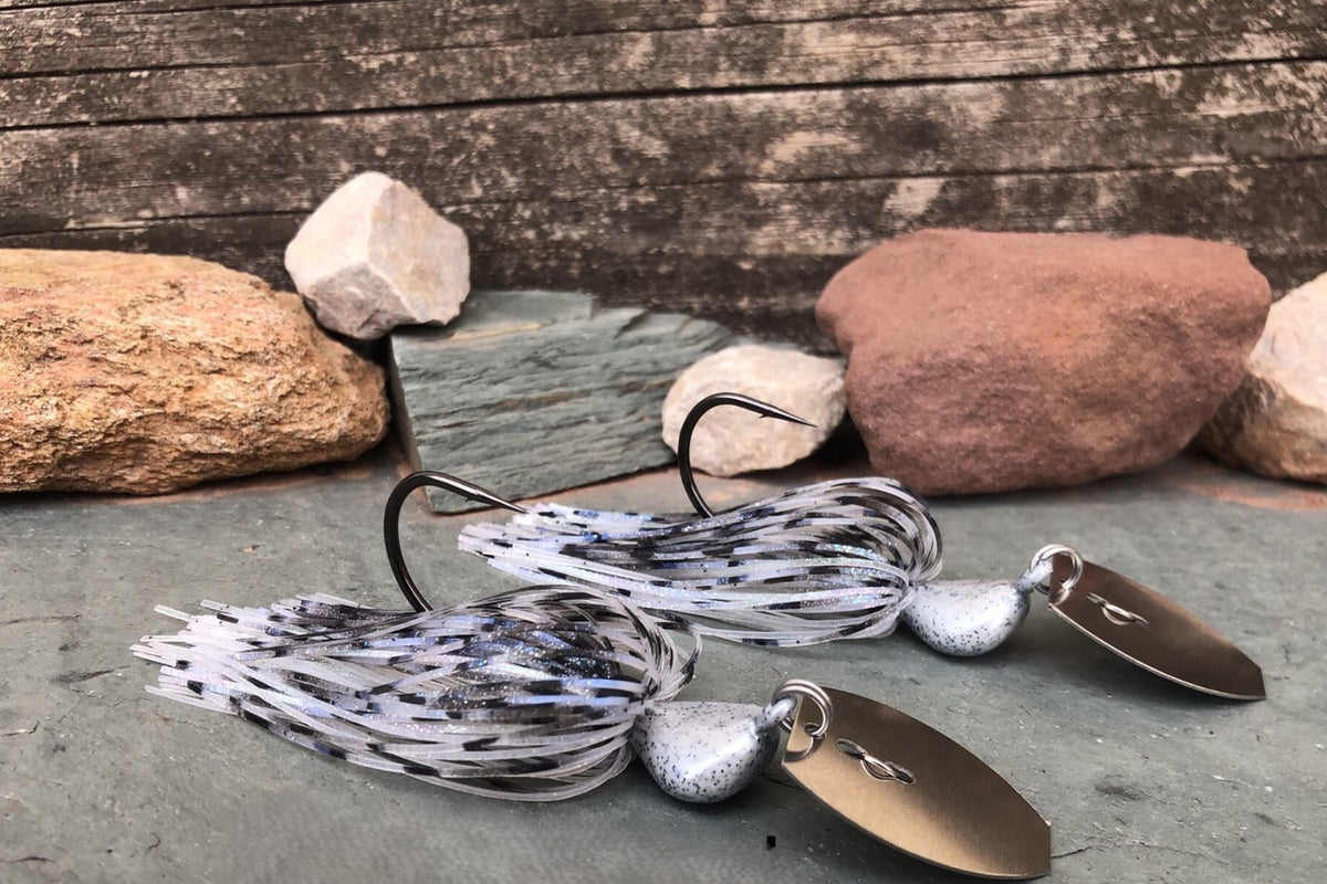 Custom Vibrating Bladed Jigs for Bass Fishing - Multiple Colors & Weights