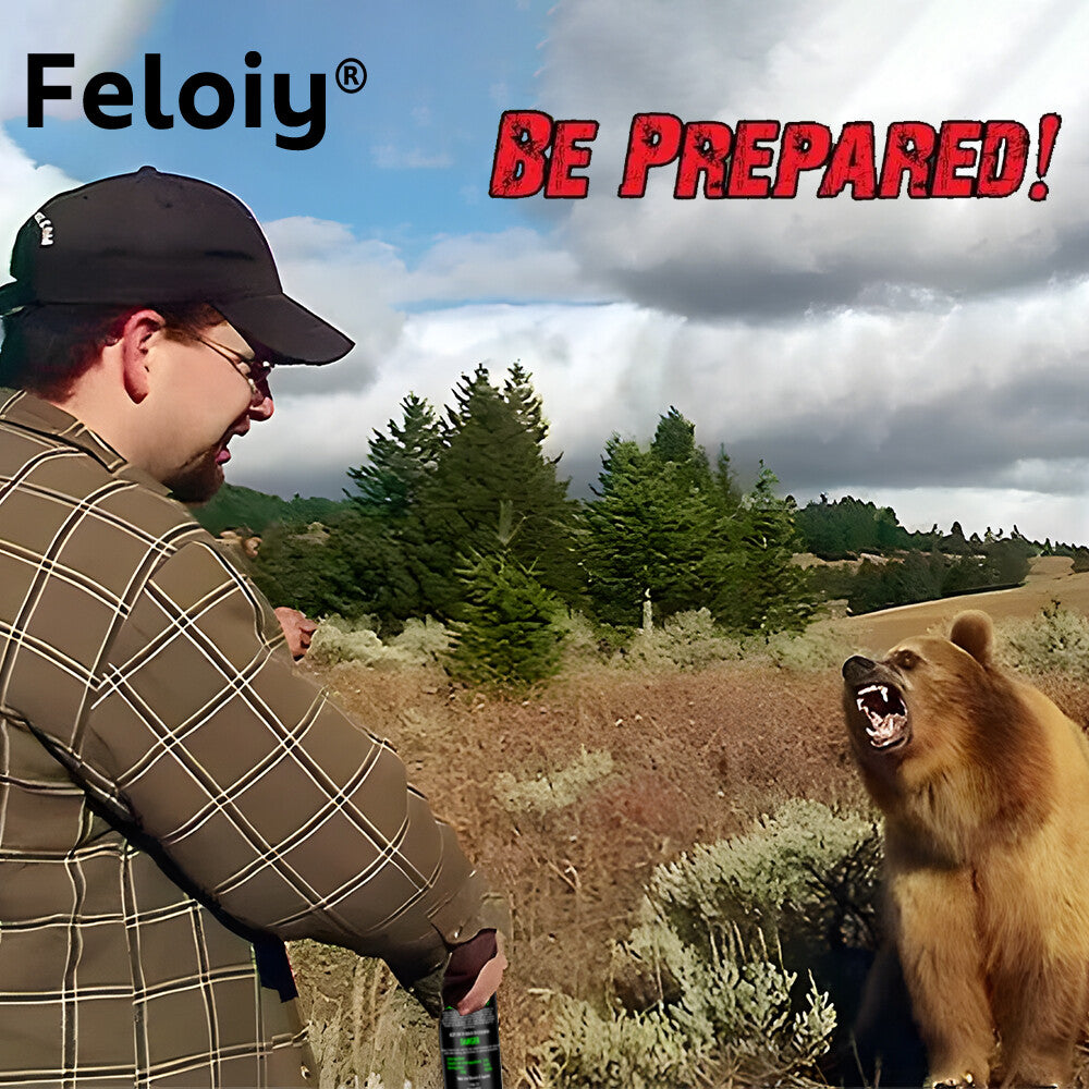 30 Ft Bear Deterrent Spray 11oz with Glow Safety Wedge for Camping & Hiking