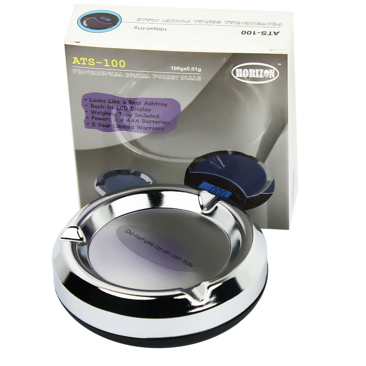 Digital Pocket Scale 0.01g x 100g with Ash Tray - Precision Weighing Scale