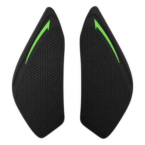 Motorcycle Tank Grip Protector Pads Anti-Slip Honeycomb Design Green