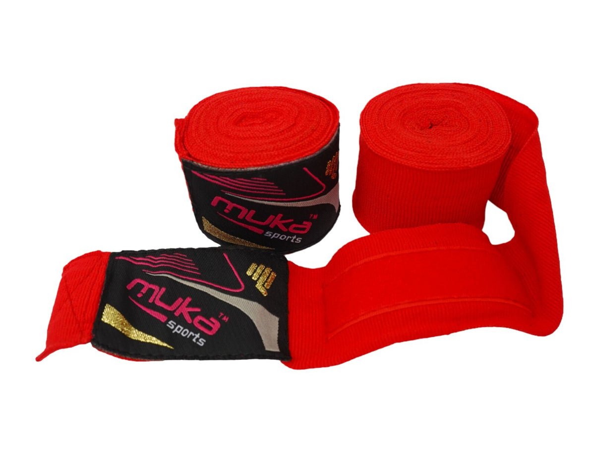 Boxing Hand Wraps 180" Elasticated Protectors for MMA Muay Thai Training Pair