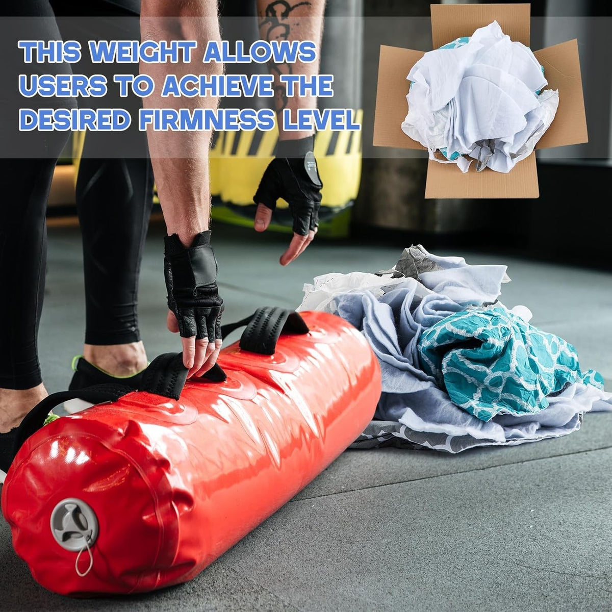 8 lb Boxing Punching Bag Filler Shredded Textile Fabric Refill